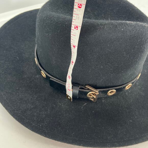 All Saints Black Hat with Gold Accents - Picture 4 of 13